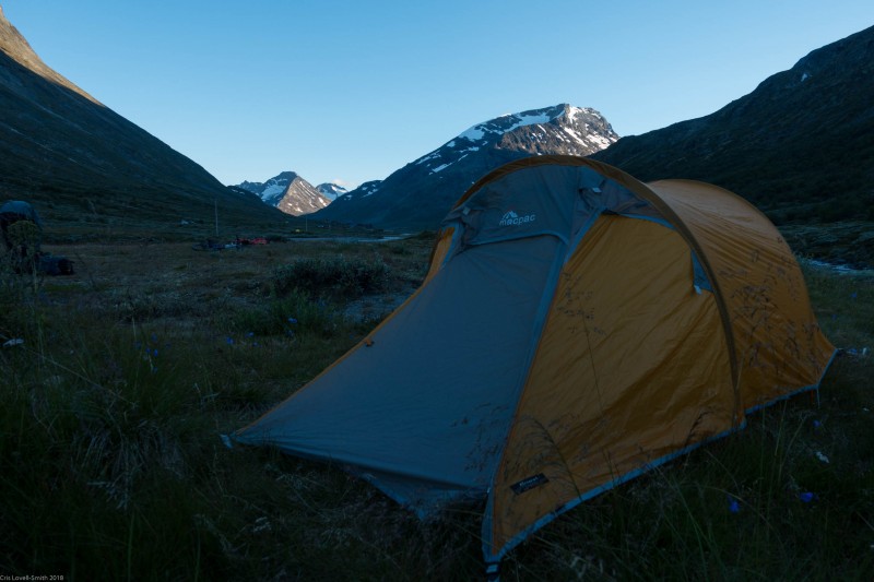 The tent (Cycle Touring Norway 2016)