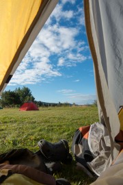 View from our tent (Cycle Touring Norway 2016)