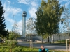 At Oslo airport (Cycle Touring Norway 2016)