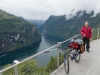 Cris and Geiranger (Cycle Touring Norway 2016)