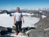 Cris and more snow (Cycle Touring Norway 2016)