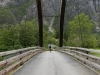 Crossing a bridge (Cycle Touring Norway 2016)