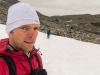 Crossing some snow (Cycle Touring Norway 2016)