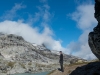 Leonie and lake (Cycle Touring Norway 2016)