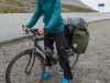 Leonie at the pass (Cycle Touring Norway 2016)