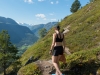 Leonie goes walking in her bra (Cycle Touring Norway 2016)