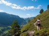 Leonie going walking (Cycle Touring Norway 2016)