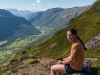 Leonie sitting (Cycle Touring Norway 2016)
