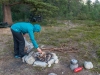 Lighting a fire (Cycle Touring Norway 2016)