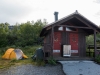 Toilet and tent (Cycle Touring Norway 2016)