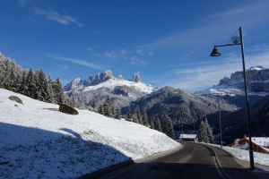 A snowy morning (Cycling  Dolomites)