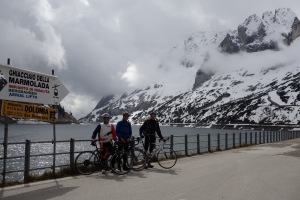 At Fedaia pass (Cycling  Dolomites)