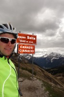 Back at passo Sella (Cycling Dolomites)