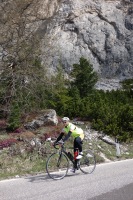 Cris posing (Cycling  Dolomites)