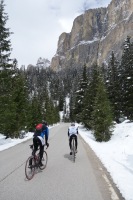 Heading up to passo Sella again (Cycling Dolomites)