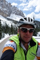 Heading up to passo Sella (Cycling Dolomites)