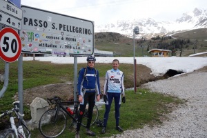 Marco and Thomas at Pellegrino (Cycling  Dolomites)