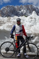 Snow by the road (Cycling Dolomites)
