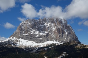 Snowy mountain (Cycling  Dolomites)