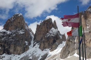 Some flags (Cycling Dolomites)