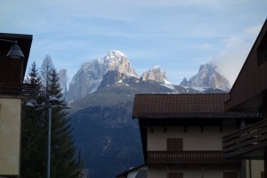 View from the appartment (Cycling  Dolomites)