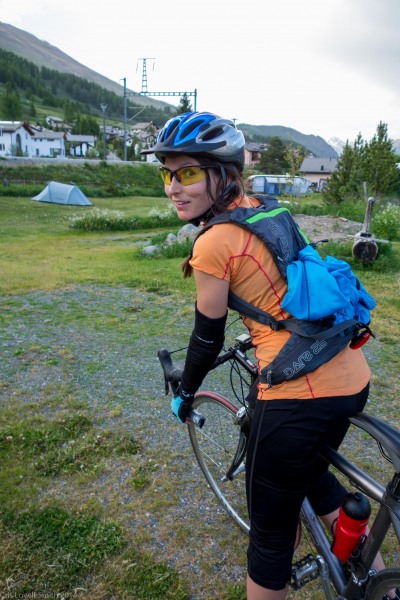 Arriving back at camp (Cycling Switzerland june 2014)