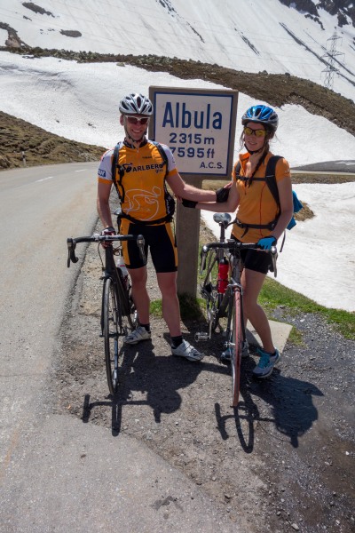 At the top of Albula (Switzerland)