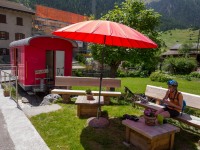 A sneaky icecream (Cycling Switzerland june 2014)