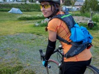 Arriving back at camp (Cycling Switzerland june 2014)