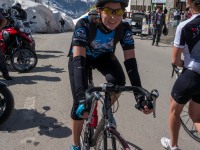 Leonie at Stelvio Pass (Cycling Switzerland June 2014)