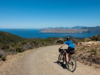 Georgia riding down (D’Urville Island Bike Packing Feb 2021)