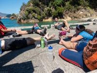 Waiting for the ferry (D’Urville Island Bike Packing Feb 2021)
