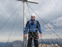At the summit of  Erlspitze (Exploring Karwendel)