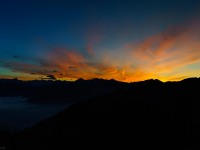 Nice sunset in the evening from the Solsteinhaus (Exploring Karwendel)