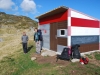 Cris and Mark outside refugio (Fagaras Mountains)