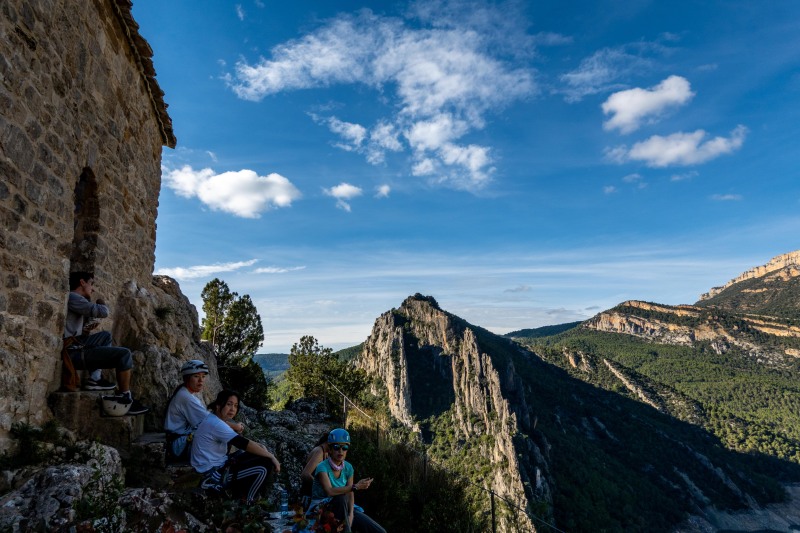 At the chapel (Ferrata Adventures Ager Oct 2025)