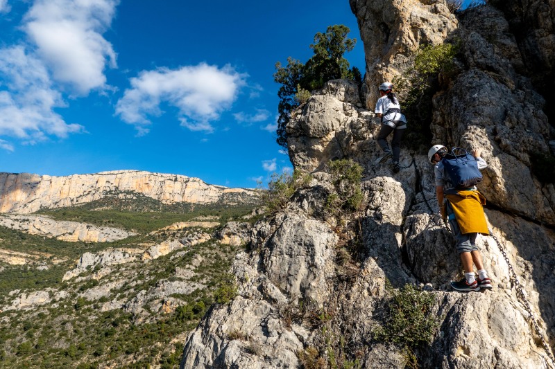 Continuing to climb (Ferrata Adventures Ager Oct 2025)
