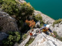 Climbing up (Ferrata Adventures Ager Oct 2025)