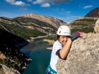 Marina smiling (Ferrata Adventures Ager Oct 2025)