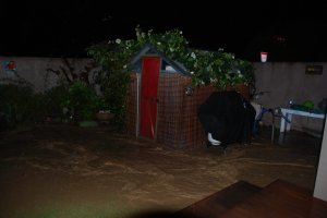 Flooding in our new safe haven (Ligar Bay)