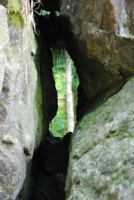 View through rock (Freiburg, Germany)