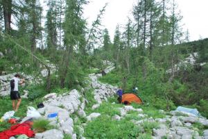 Camp site (Triglav NP, Slovenia)