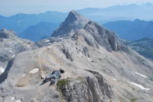 Chopper leaving (Triglav Nat. Park, Slovenia)