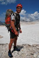 Chris and clouds (Triglav Nat. Park, Slovenia)