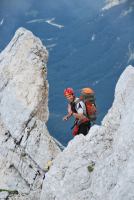 Chris on ridge (Triglav Nat. Park, Slovenia)
