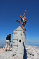 Chris on the very top (Triglav Nat. Park, Slovenia)