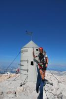 Cris and spaceship (Triglav Nat. Park, Slovenia)