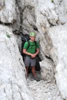 Cris in little hole (Triglav Nat. Park, Slovenia)