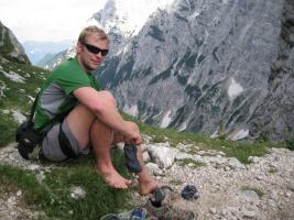 Cris on saddle (Triglav Nat. Park, Slovenia)