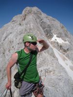 Cris searching in posey manner (Triglav Nat. Park, Slovenia)